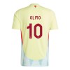 Officiële Voetbalshirt + Korte Broek Spanje Dani Olmo 10 Uit EK 2024 - Kids